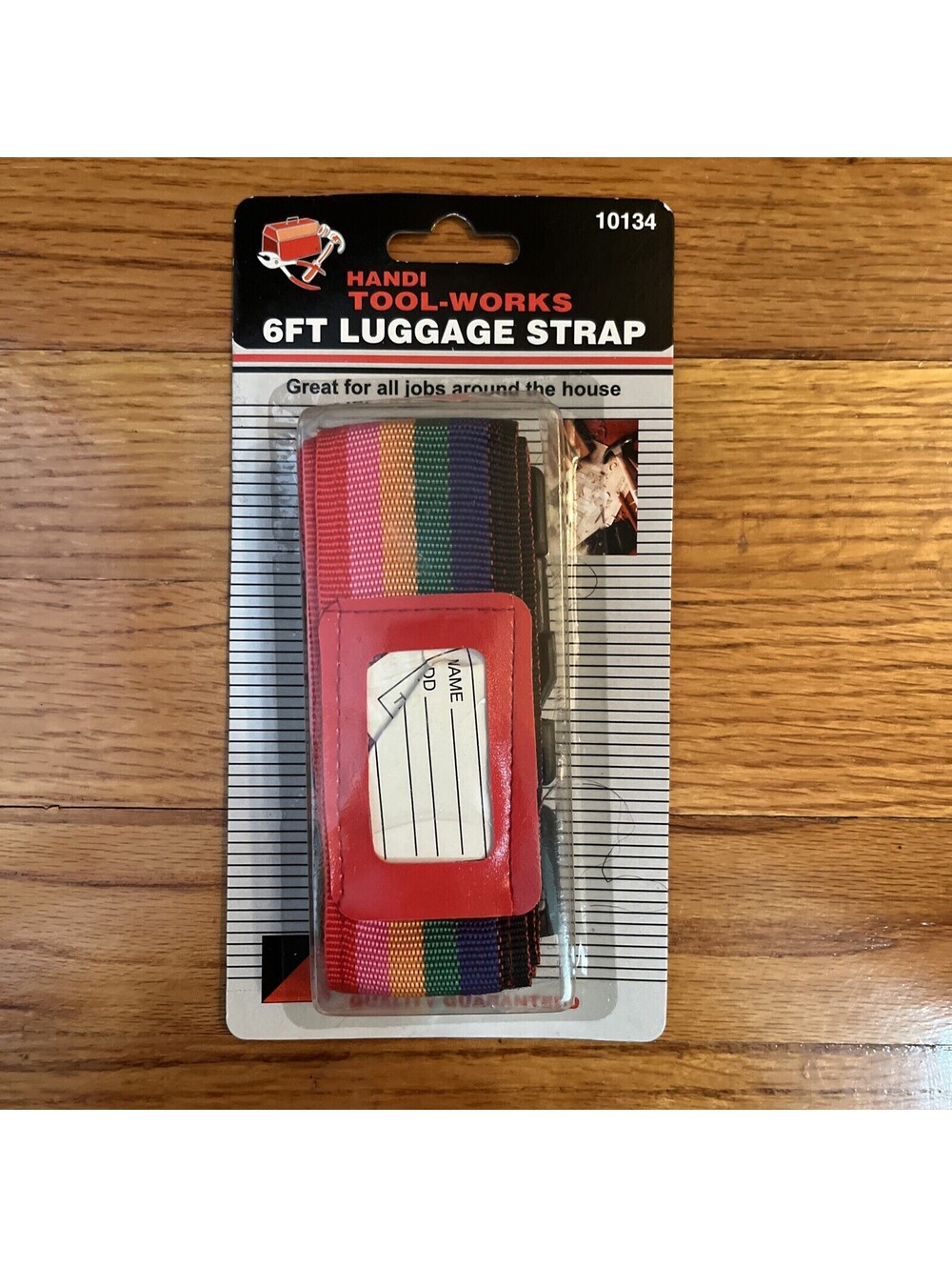 Rainbow 6 ft Luggage Strap Travel Handi Tool Works Snap Release Buckle ID Tag